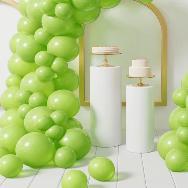 Decoração de festa 77pcs tamanhos diferentes 10 polegadas 5 Lime Balão de látex verde Balão Arco do Balão para o chá de casamento