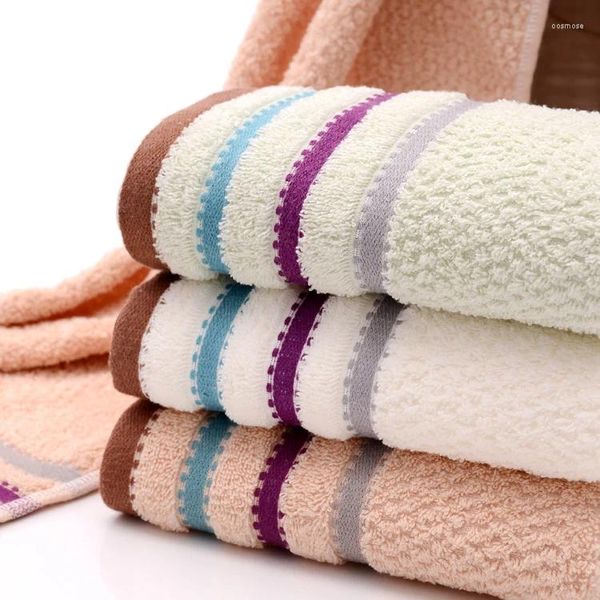 Asciugamano 3pcs/lotto di moda 3 colori vera faccia di alta qualità di alta qualità 34 cm 74 cm di marca di cotone puro set da bagno all'ingrosso