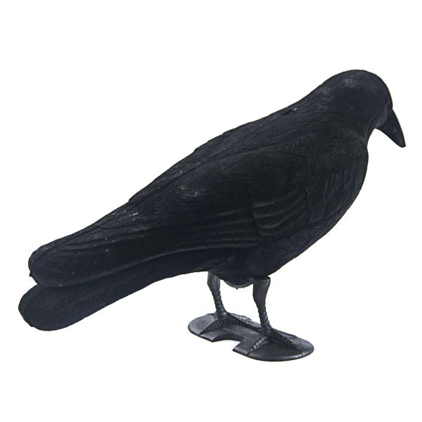 Guguluza 2 PCs Crow Hunting Giardino Giardino artificiale Crow Decoy Black Black Crowed Crow Scarey Decoy per la caccia alle riprese