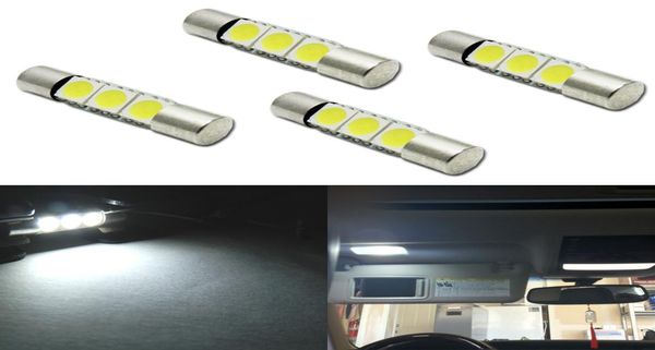 50x bianchi 35050SMD 29mm 6641 Lampadini per festoni a LED in stile fusibile per auto a specchio da sole Lampade per visiera da sole Sostituzione 9705535