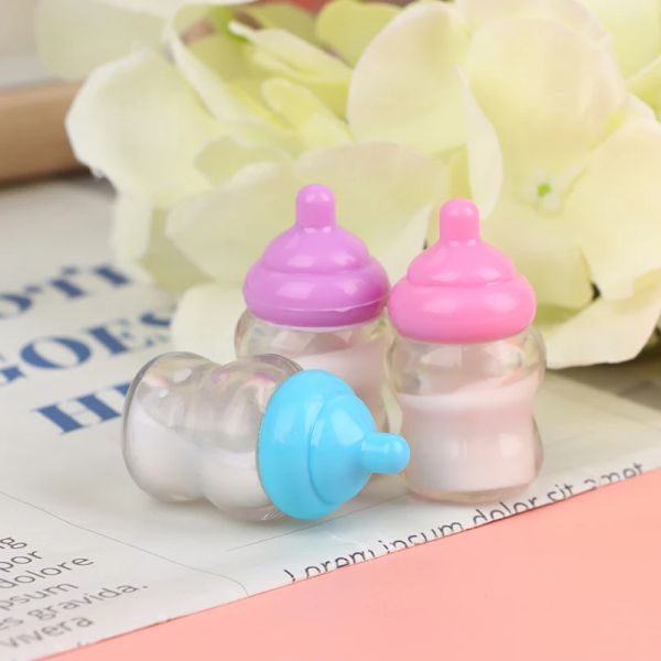 I bambini fingono giocattoli giocattoli mini capezzolo per baby bambola bottiglia per bambola che nutrono accessori fai -da -te colore casuale