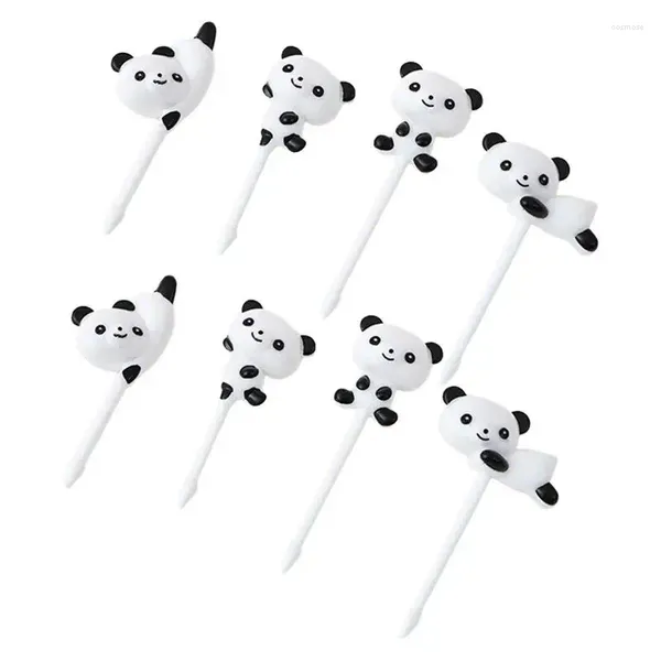 Forks Animal Picks für Kinder süße Panda -geformte Früchte, die leicht zu Mini Picker Bento Accessoires abholen können
