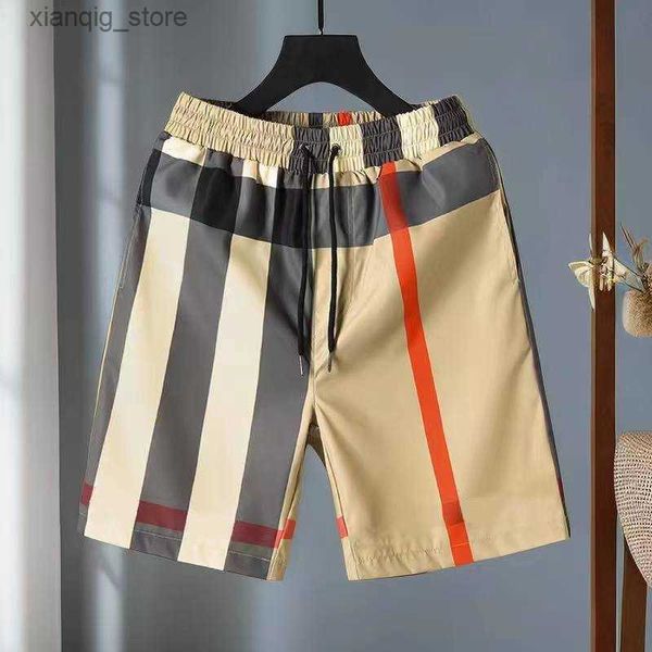 Männer Shorts Luxus Herren und Frauendesigner Plaid Striped Shorts Summer Modebowe