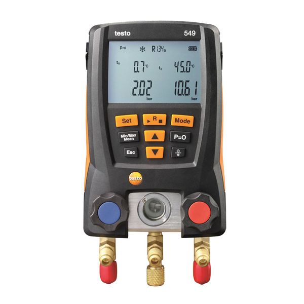 Testo 549 Sistema di valvole del collettore digitale 2 per HVAC 0560 0550