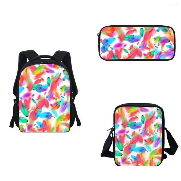 Schulbeutel Tasche Set für Mädchen 8 Jahre hochwertige Versorgung Kinder Rucksack Kinderbuchbucht Kreativ Crossbody Bleistift Hülle Pen