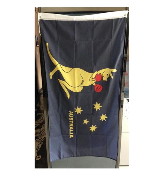 3x5ft kangaroo bandiere personalizzate Banners Prezzo economico Crea le tue bandiere, il volo sospeso, il tessuto in poliestere 100D, la spedizione gratuita4443033