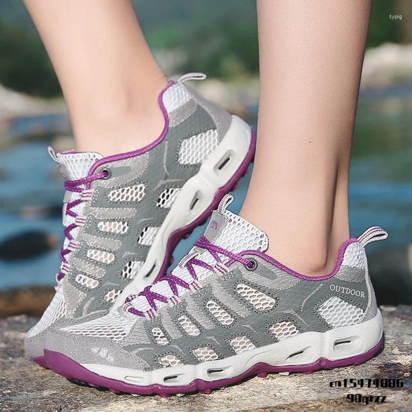 Scarpe da fitness da donna all'aperto donna trekking turistica campeggio treking sneaker escursionismo di montagna che traccia Wandelschoenen dames estate