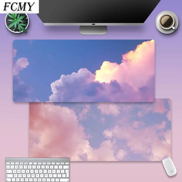 Ruhen oberste Qualität rosa Clouds Sky Office Mäuse Gamer Soft Mouse Pad Großer Maus -Pad Keyboards Mat Kawaii Maus -Pad Schriftstisch Matte