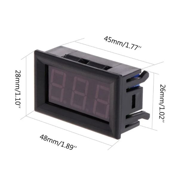 -50 ~ 110 ° C для DC 12V Цифровой светодиодный термометр Панель температуры автомобиля ME ME ME ME