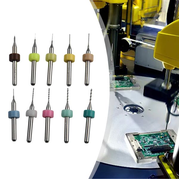 10pcs Drill Bits Set Seet PCB Микро -мини -плата печатная плата карбида карбида микробила микробил.