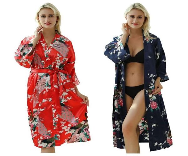 Costumi sexy lady giapponese kimono yukata abito con cintura seta in seta cardigan pigiama abbigliamento da sonno abito da bagno liscio abito da bagno1646806