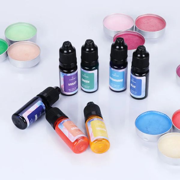 56 Renk 10ml Reçine Pigmentleri DIY UV Epoksi Reçine Kalıp Mum Sabun Boyası Sıvı Renk Mücevher Yapımı Malzemeleri Reçine El Sanatları