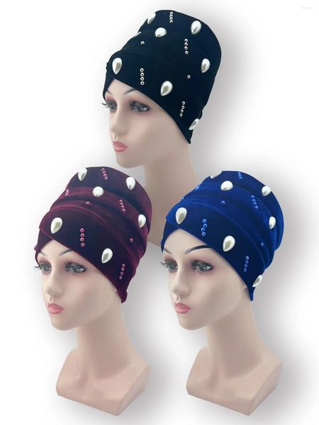 BERETS 2024 MORD MOUP CATTONE CASUALE CASUALE AFRICA Africano Accessori per capelli musulmani Medio Oriente Movie Solida fascia estiva