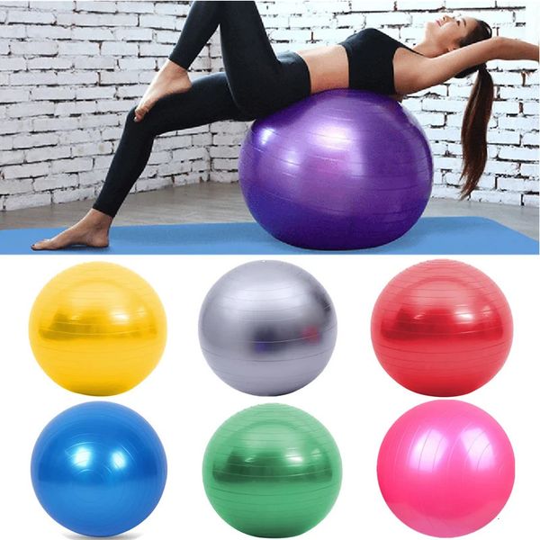 4525cm Yoga Ball Exercício de ginástica Fitness Pilates Balanço de bola Exercício de ginástica Bola de fitness Bola de treinamento interno de treinamento de ioga 240408