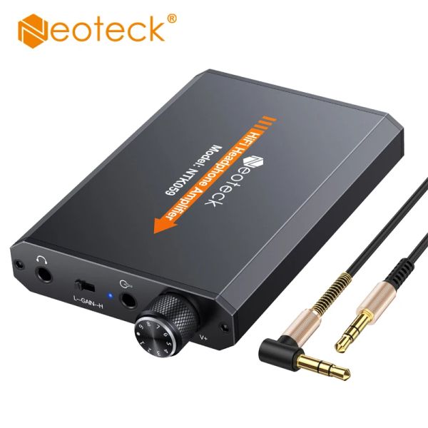 Oyuncular Neoteck 161500Ω Kulaklık amplifikatörü Taşınabilir Aux MP3 telefonu için 3.5mm jack kablosu ile AMP'de