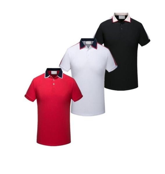 Homens e mulheres italiano Luxury Polo Shirt Branding Bordery Squitching Roupas Men039s Fabric Letter Polo Tshirt Collar Casual de8856074