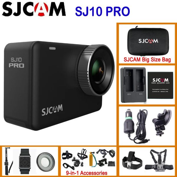 Telecamere SJCAM SJ10 PRO GIRO EIS SUPERSMOOTH 4K 60FPS WiFi Action Camera Ambarella H22 Chipset 10m Codice DV impermeabile