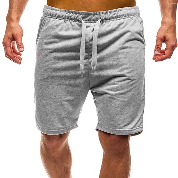 Shorts maschile Cotton Solid Color Camisa Masculina Streetwear Pantalones Trendy Pantalones Mens
