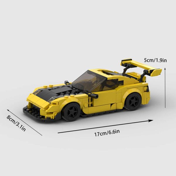 312 pezzi Fast Furious RX 7 MOC Speed Champions Racer Cars City Sports Vehicle Building Building Building Garage Toys Christmas GIF