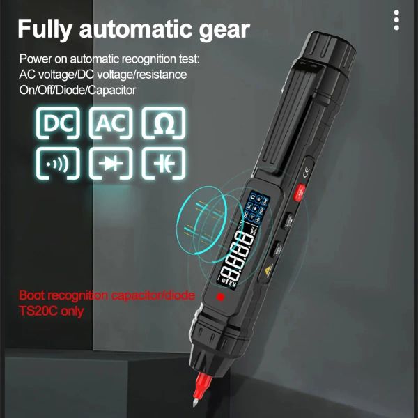 2 in 1 Stifttyp Digital Multimeter 4000 Zählt professionelles Meter nicht kontakt