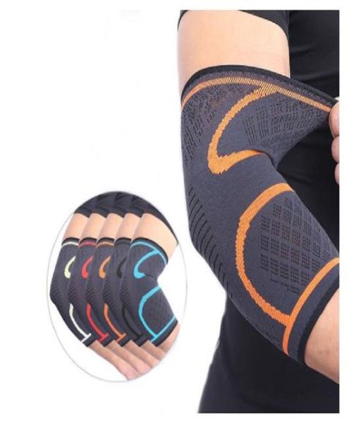 Elastic Support Elastic Gym Sport Sport Elbow Protective Pad absorbieren Schweiß Sport Basketball Arm Ärmel Elbow Brace4639093