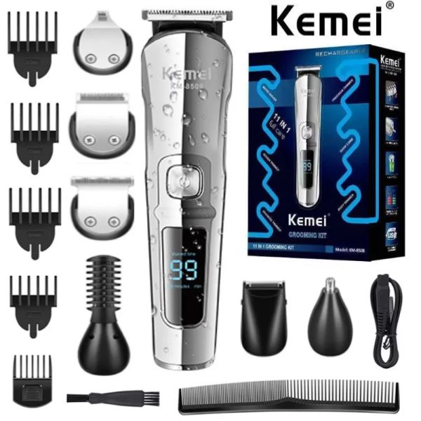 TRIMMERS ORIGINALE Kemei All in One Hair Trimmer for Men Face Beard Kit di toelettatura Capelli per capelli Electric Taking Machine impermeabile