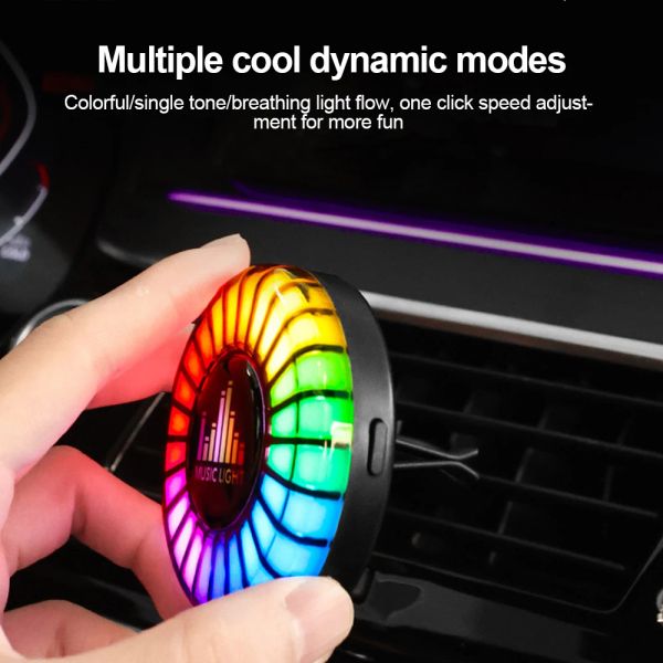 Auto LED Sound Control Pickup Rhythm Lights Air Throweder RGB VOCE Atmosfera Atmosfera Rhythm Light App Control Multicolor