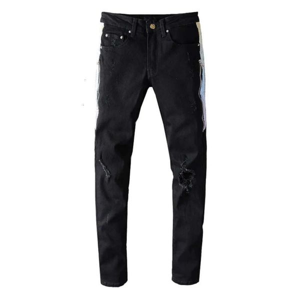 Европа Америка Мужские джинсы Классик 2024 Хип-хоп брюки Стилист Стилист.
