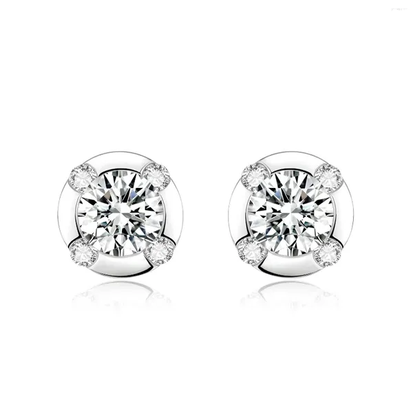 Brincos de Stud 0,3ct 2pcs NGIC/NGTC Certificado 18K White Gold Lab Lab Lab Cultive Diamond Fine Jewelry Aniversário