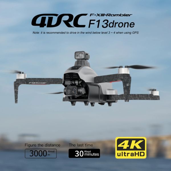 Drones 5G 4CH GPS Drone 3Axis Gimbal 4K HD Câmera dobrável Drone Motor sem escova de controle remoto Drone Drone Evitação de obstáculos para iniciantes