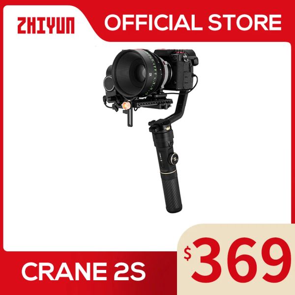 Gimbals Zhiyun Crane ufficiale 2S/Combo/Pro 3Axis Stabilizzatore della telecamera gimbal per tutte le telecamere DSLR Canon BMPCC Sony Panasonic