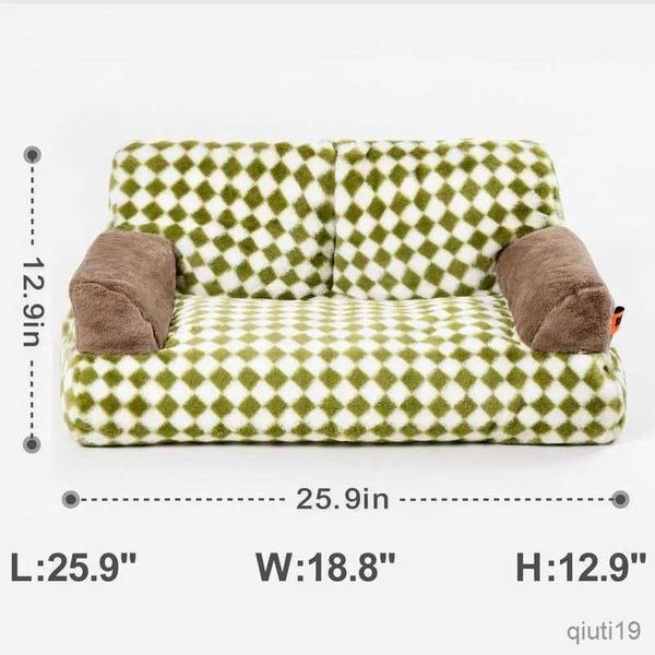 Katzenbetten Möbel 59peter Couch Bett waschbarer Katzenbetten für mittlere kleine Hunde Katzen bis zu 25 Pfund langlebiger Hundebetten mit nicht rutscher unterer flauschiger Katze