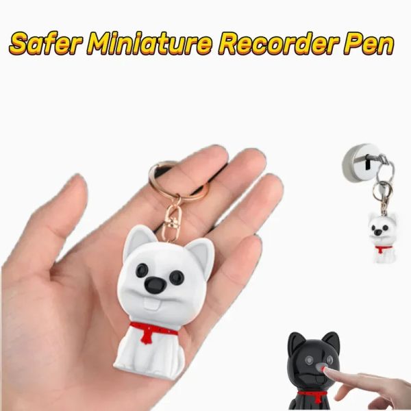 Spieler Original neuer digitaler Sprachrekorder Voiceaktivierter USB Mini niedlich Doll Hundewagen Schwarze Box Kinder Sicherheit Meeting mp3 dictaphone