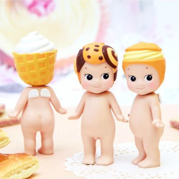 Sonny Angel Blind Box Sweets Series Figuras Kawaii Mini Ice Cream Puffddding Candy Candy Box Misterial Surpreenda Brinquedo