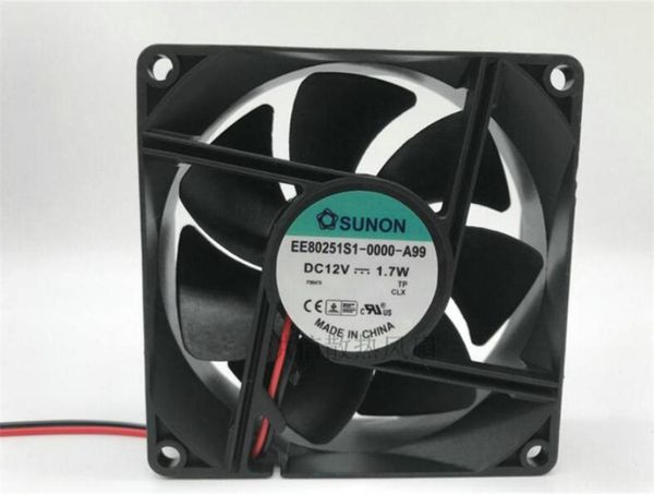 SUNON EE80251S10000A99 12V 17W 8CM 8025 2 LINHA FAN012341790804