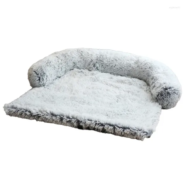Cama de cachorro Kennels quente macio e luxuoso sofá de almofada de estimação para snooze interno de inverno dormindo pequenos cães médios grandes duráveis