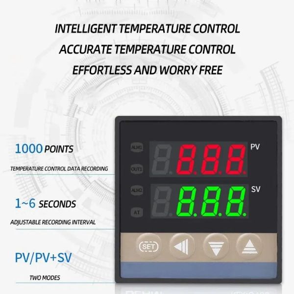 Lefavor SSR 40DA Festkörper -Relais -Temperatur -Controller C100 Temperaturerfassungstemperatursteuerung 1 SET