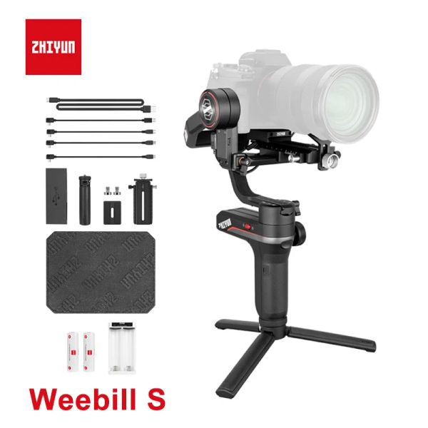 Stabilizzatori Zhiyun WeeBill S 3AXIS GIMBAL HANDHELD STABILIZZATORE IMMABILIMENTO TRASMISSIONE OLED Display Gimbal della telecamera mirrorless per Canon Sony Nikon