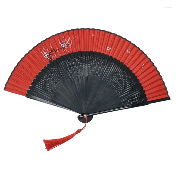 Dekorative Figuren Ladies Hand Fan klassischer Tanz Bamboo Fans Lady Seiden Abanicos Para Boda Abanico de Mano Chinesische kleine Hochzeit