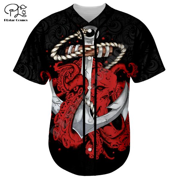 Cosplay Reaper Ghost Gothic Skull Satan Baphomet Devil Retro Tattoo 3Dprint Unisex Sommer Baseball -Shirts Jersey Kurzärmel 3
