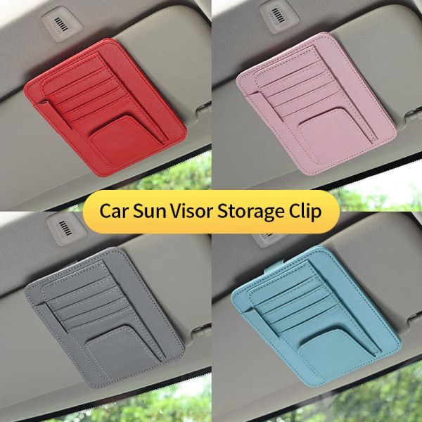 Car Sun Visor Organizer Mehr-Pocket-Innenzubehört