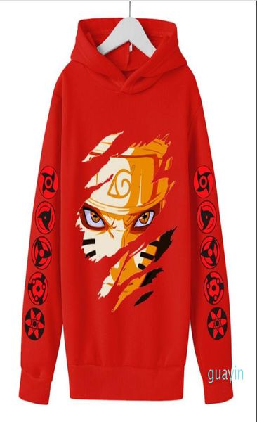 Dop New Children Roupas Harajuku Anime Naruto Kakashi Costume Boys Hoodie Sorto Crianças Tops Tops Roupas Girls S5757798