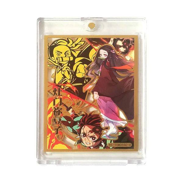 Carta metallica molto rara con carta anime giapponese in mattoni figura makima sakurajima megumi oshino shinobu booster card hobby regalo