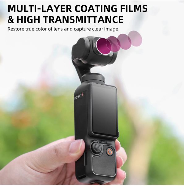 SunnyLife für DJI -Tasche 3 Ndpl Cpl Filter Kit Osmo Pocket 3 Zubehör Nd64 8 16 32 UV -Objektivfilter Gimbal Protector Set