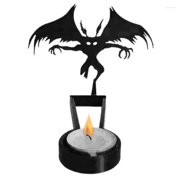 Kerzenhalter Halloween Funny Shadow Stand Candlestick Ornament Retro Design für Porch Desktop