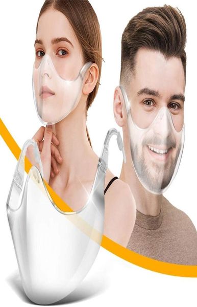 Schutz der PC -Maske Transparente Masken Splash Shield High Definition Face Shield Transparent Clear Proof Maske Outdoor Boutique Neue E1107841656