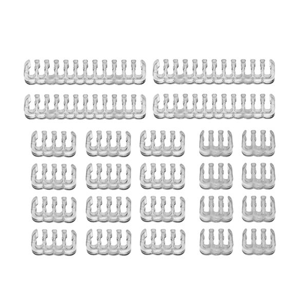 24/48/72pcs de pente de cabo PC placa-mãe 24pin 8pin 6pin Cable Gerenciador de cabos clipes para 3,0-3,6 mm Cabos de alimentação PC Fiação