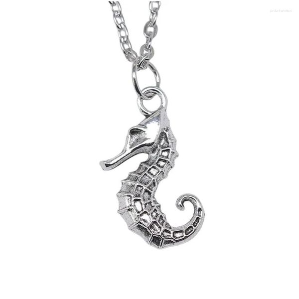 Collane a ciondolo 1 pcs Accessori per girocollo Seahorse Forniture per gioielli Lunghezza a catena fai -da -te 43 cm di consegna a goccia Pendenti Otbma