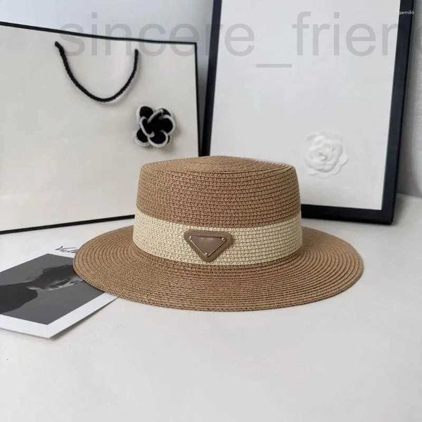 Breitkrochhelme Bucket Designer Strohhut Casquette Summer Beach Urlaub Fashion Casual Sun Caps G243138BF A72Q