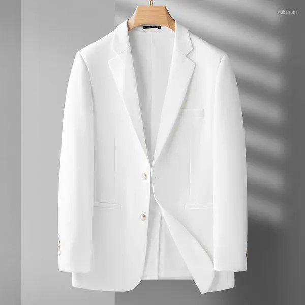 Herrenanzüge (XL-7XL) 2024 Weiß plus fett und großer Anzug lose stilvolle hübsche Geschäftstätigkeit formelle Single West Casual Jacke